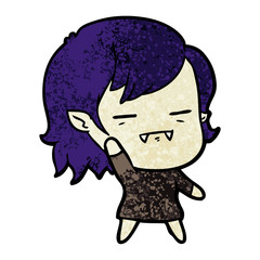 cartoon undead vampire girl