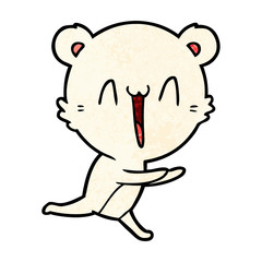 happy polar bear cartoon