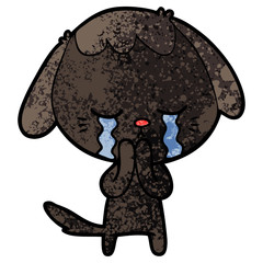 cartoon crying dog