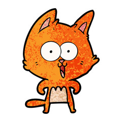 funny cartoon cat