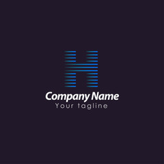 H LOGO LETTER TEMPLATE 