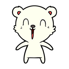 happy polar bear cartoon