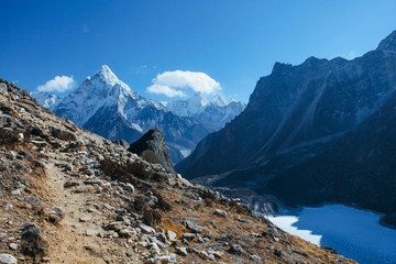 Amazing mountains on Himalayas - Nepal.