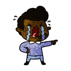 cartoon crying man