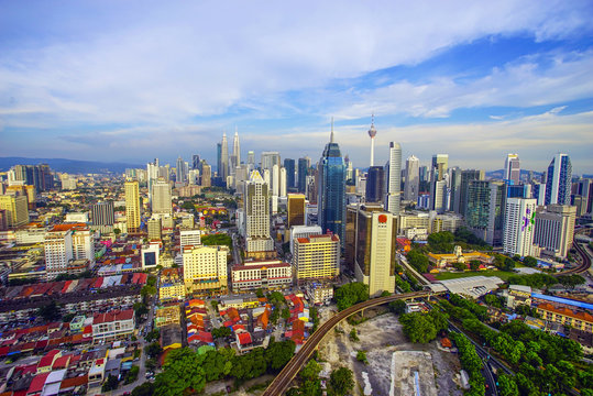 Kuala Lumpur, Malaysia City Center skyline .