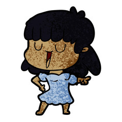 cartoon woman
