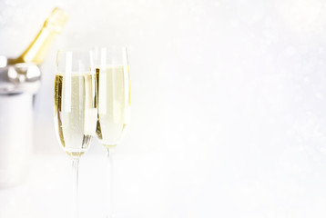 Celebration with champagne