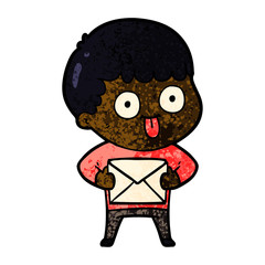 cartoon man staring