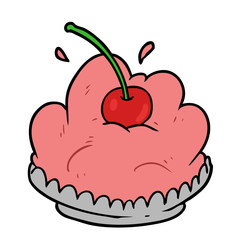 cartoon tasty dessert