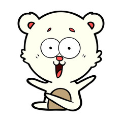 happy polar bear cartoon