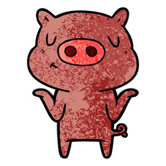 cartoon content pig