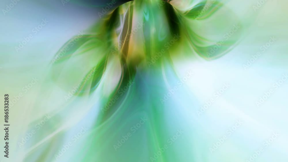Canvas Prints tunnel vision 107: traveling down a tunnel of abstract green light (loop).