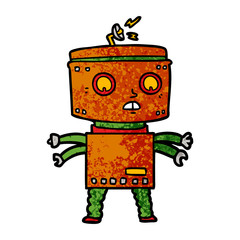 cartoon robot