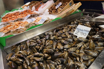 Barcelona Spanien Mercat de la Boqueria Markt 