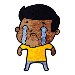 cartoon man crying