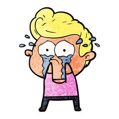 cartoon crying man