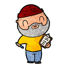 cartoon bearded man