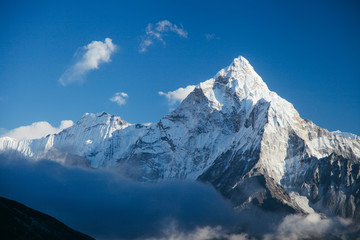 Amazing mountains on Himalayas - Nepal. - obrazy, fototapety, plakaty