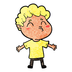 cartoon man pouting