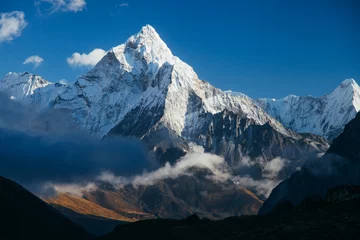 Papier Peint photo Lhotse Des montagnes incroyables sur l& 39 Himalaya - Népal.