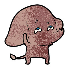 cartoon elephant remembering