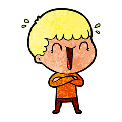 laughing cartoon man