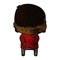 cartoon boy with untidy hair