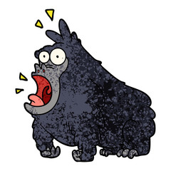 cartoon shouting gorilla