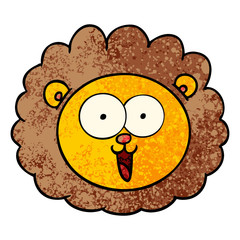 cartoon lion face