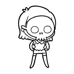 cartoon woman