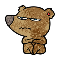 angry bear cartoon