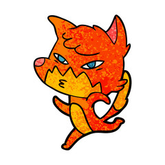 clever cartoon fox