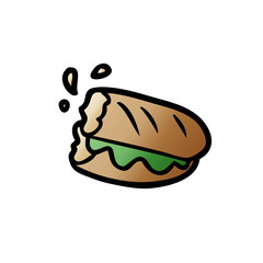 cartoon baguette