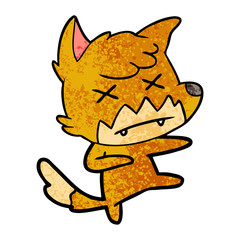 cartoon dead fox
