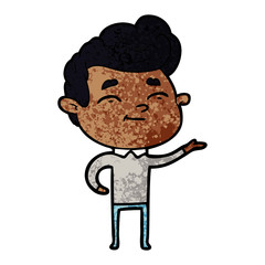 happy cartoon man