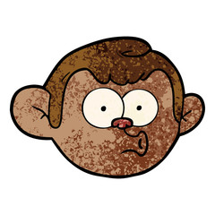 cartoon monkey face