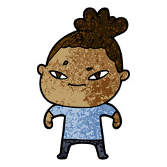 cartoon woman
