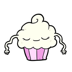 funny cartoon cupcake