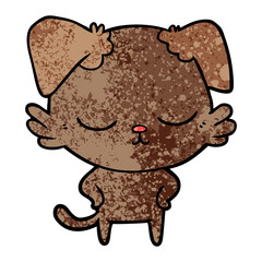cute cartoon dog