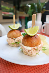 burger or salmon burger