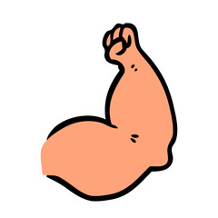 cartoon strong arm