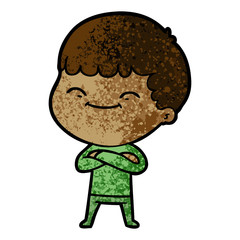 cartoon happy boy
