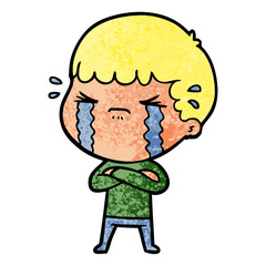 cartoon man crying