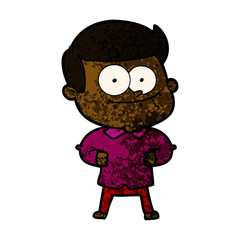 cartoon happy man