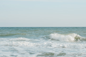 Fototapeta premium The sea is in clear, sunny weather