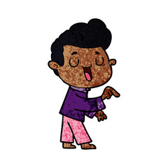 happy cartoon man