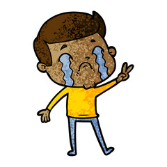 cartoon man crying