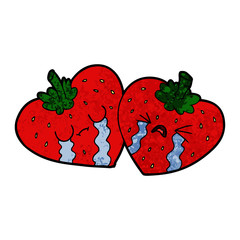 cartoon strawberries