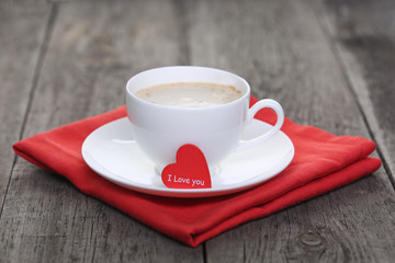 Cup of coffee with love