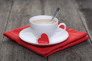 Cup of coffee with love